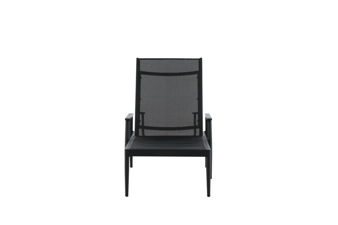 Venture Home Break - Sun Lounge 2-pack - Black / Black - Aluminium / Textilene -