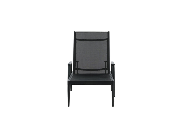 Venture Home Break - Sun Lounge 2-pack - Black / Black - Aluminium / Textilene -