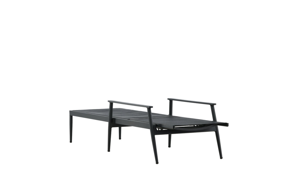 Venture Home Break - Sun Lounge 2-pack - Black / Black - Aluminium / Textilene -