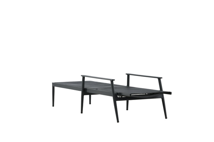 Venture Home Break - Sun Lounge 2-pack - Black / Black - Aluminium / Textilene -
