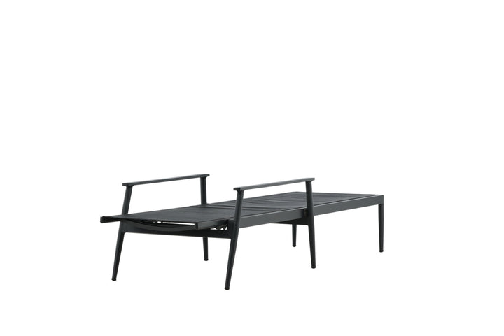 Venture Home Break - Sun Lounge 2-pack - Black / Black - Aluminium / Textilene -