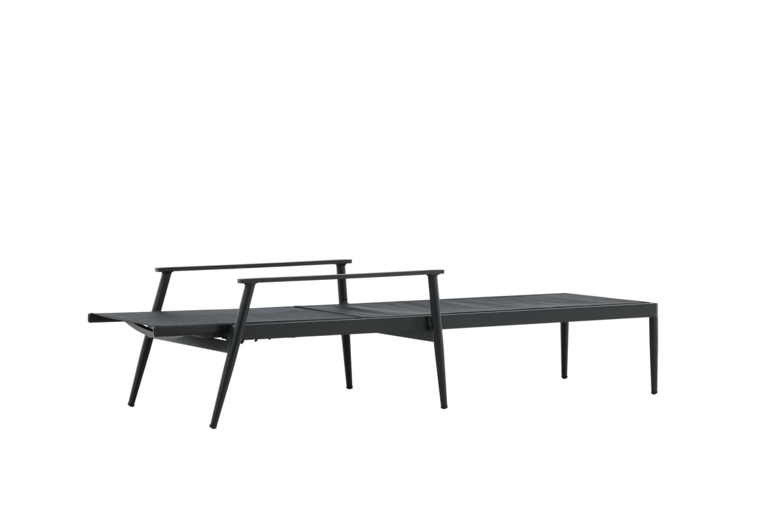 Venture Home Break - Sun Lounge 2-pack - Black / Black - Aluminium / Textilene -