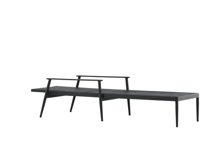 Venture Home Break - Sun Lounge 2-pack - Black / Black - Aluminium / Textilene -