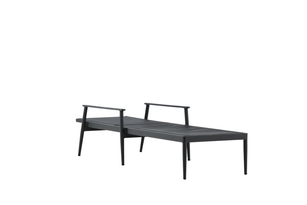 Venture Home Break - Sun Lounge 2-pack - Black / Black - Aluminium / Textilene -