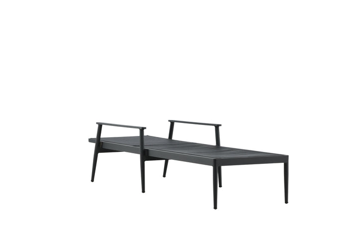 Venture Home Break - Sun Lounge 2-pack - Black / Black - Aluminium / Textilene -