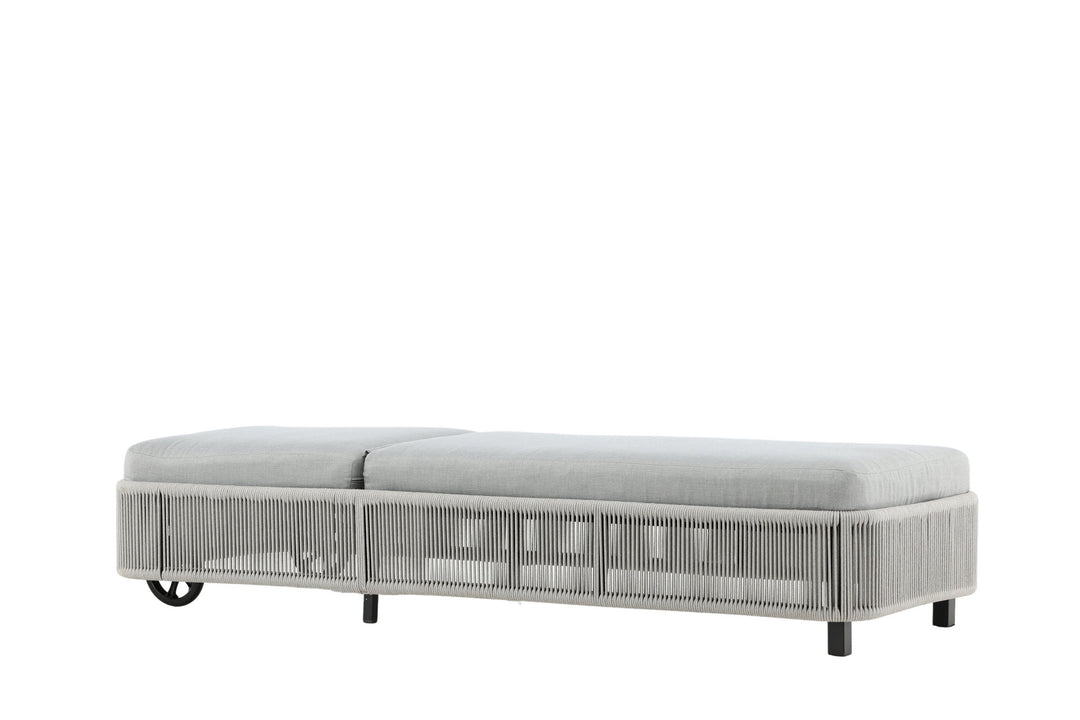 Venture Home Virya - Sun Lounge inc. Cushion- Black / Grey - Rope -