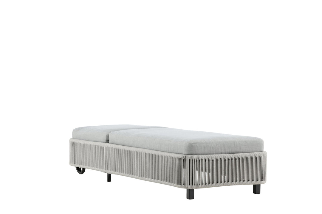 Venture Home Virya - Sun Lounge inc. Cushion- Black / Grey - Rope -