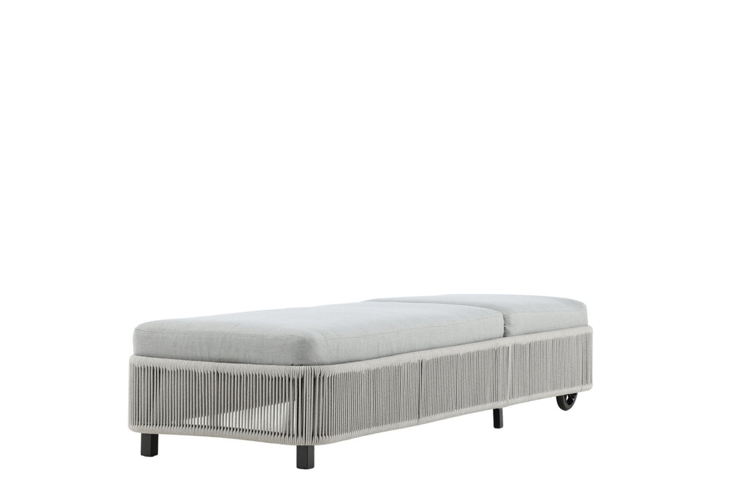 Venture Home Virya - Sun Lounge inc. Cushion- Black / Grey - Rope -