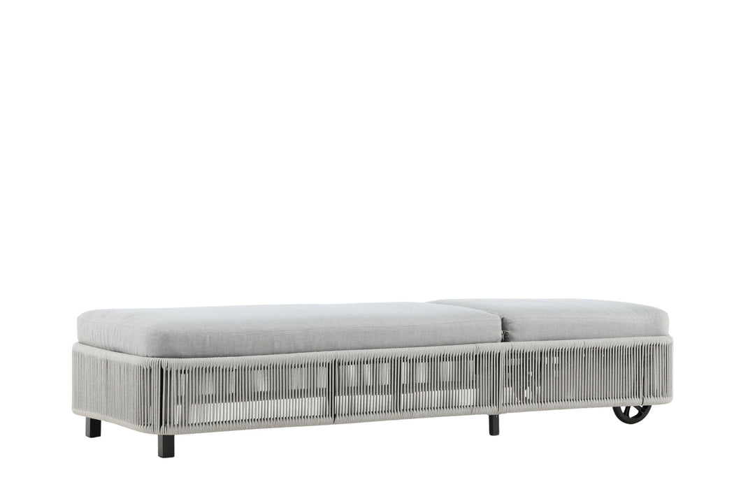 Venture Home Virya - Sun Lounge inc. Cushion- Black / Grey - Rope -