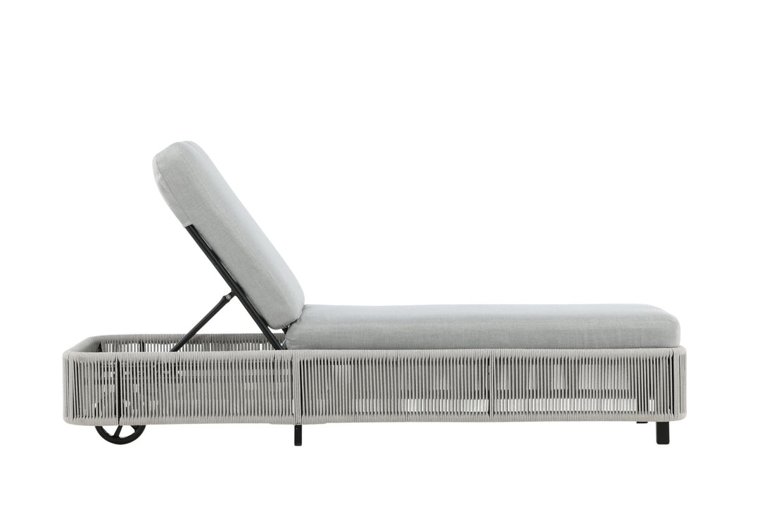 Venture Home Virya - Sun Lounge inc. Cushion- Black / Grey - Rope -