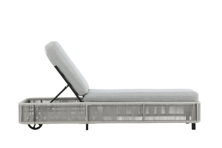 Venture Home Virya - Sun Lounge inc. Cushion- Black / Grey - Rope -