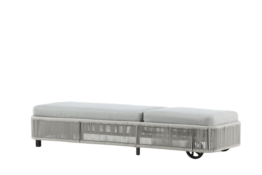 Venture Home Virya - Sun Lounge inc. Cushion- Black / Grey - Rope -