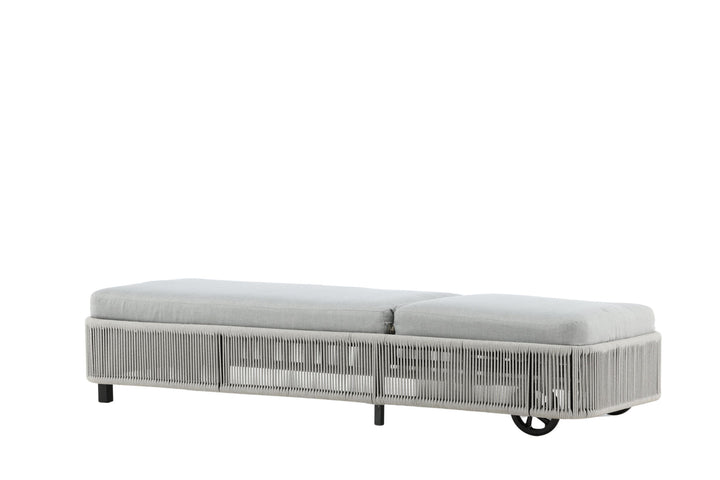 Venture Home Virya - Sun Lounge inc. Cushion- Black / Grey - Rope -