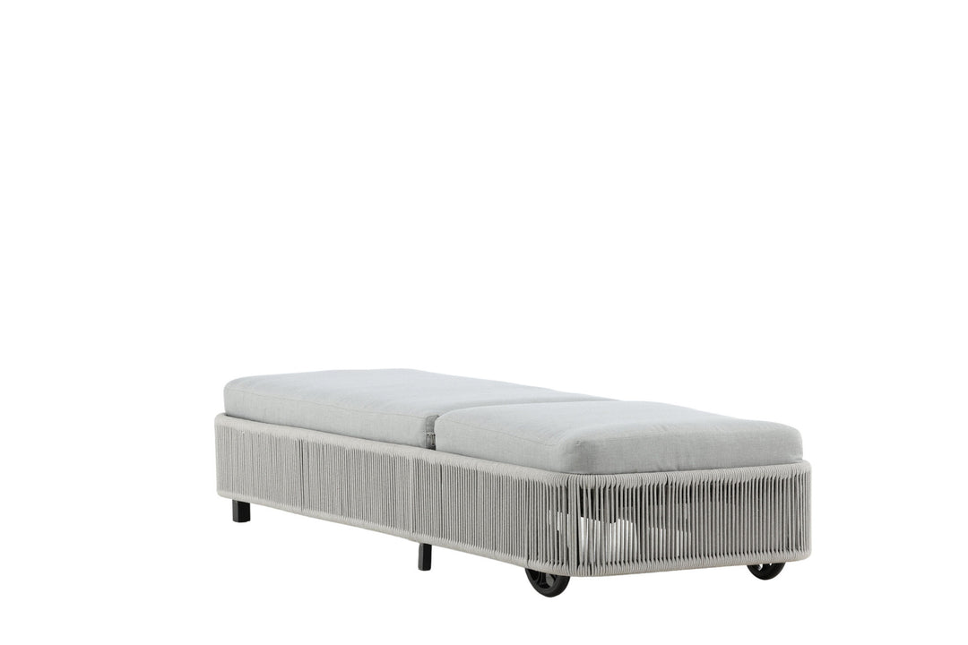 Venture Home Virya - Sun Lounge inc. Cushion- Black / Grey - Rope -