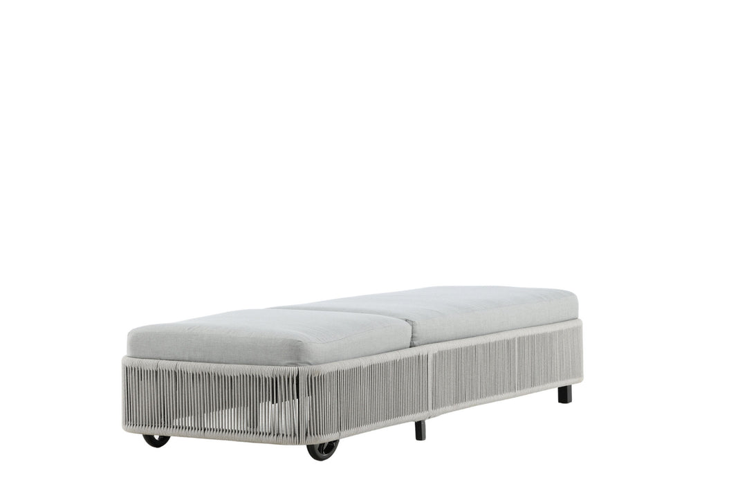 Venture Home Virya - Sun Lounge inc. Cushion- Black / Grey - Rope -