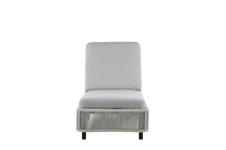 Venture Home Virya - Sun Lounge inc. Cushion- Black / Grey - Rope -