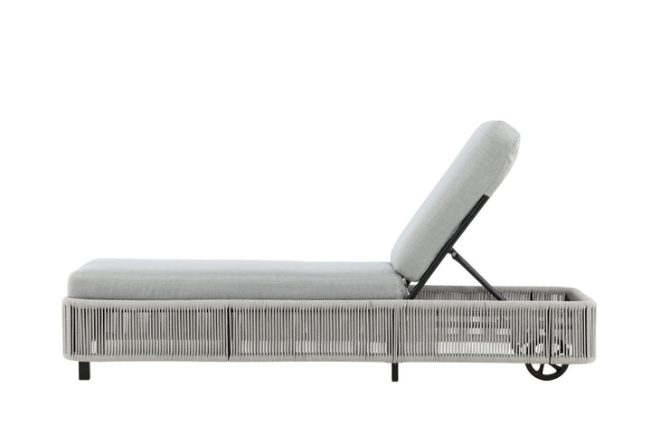 Venture Home Virya - Sun Lounge inc. Cushion- Black / Grey - Rope -