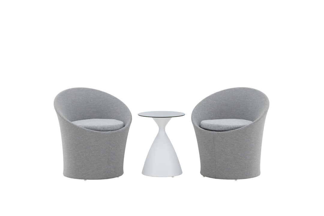 Venture Home Spoga - Lounge Set- White / Grey - -