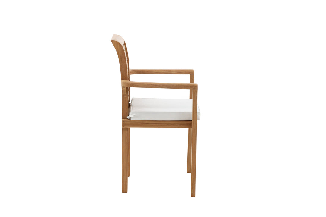 Venture Home Kenya - Spisebordsstole 2-pak - Naturlig - Teak - B: 58cm, H: 92cm
