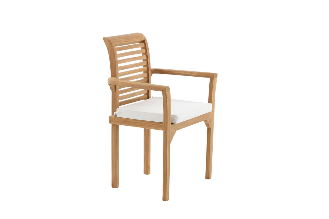 Venture Home Kenya - Spisebordsstole 2-pak - Naturlig - Teak - B: 58cm, H: 92cm
