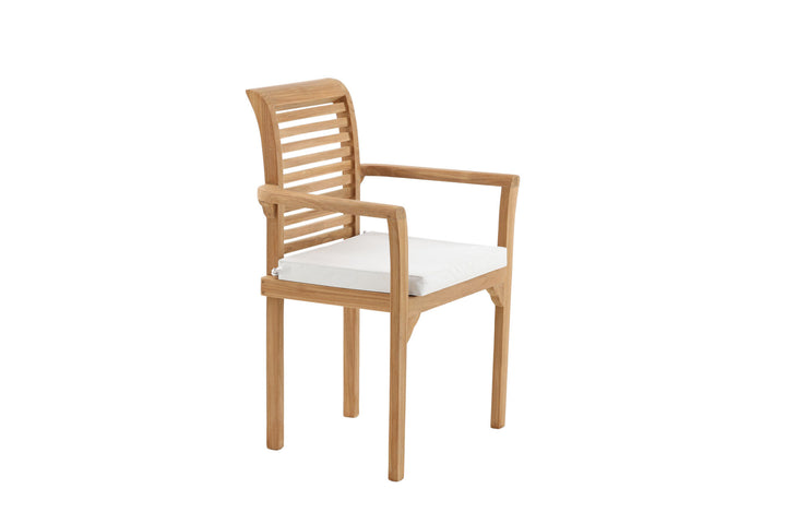 Venture Home Kenya - Spisebordsstole 2-pak - Naturlig - Teak - B: 58cm, H: 92cm