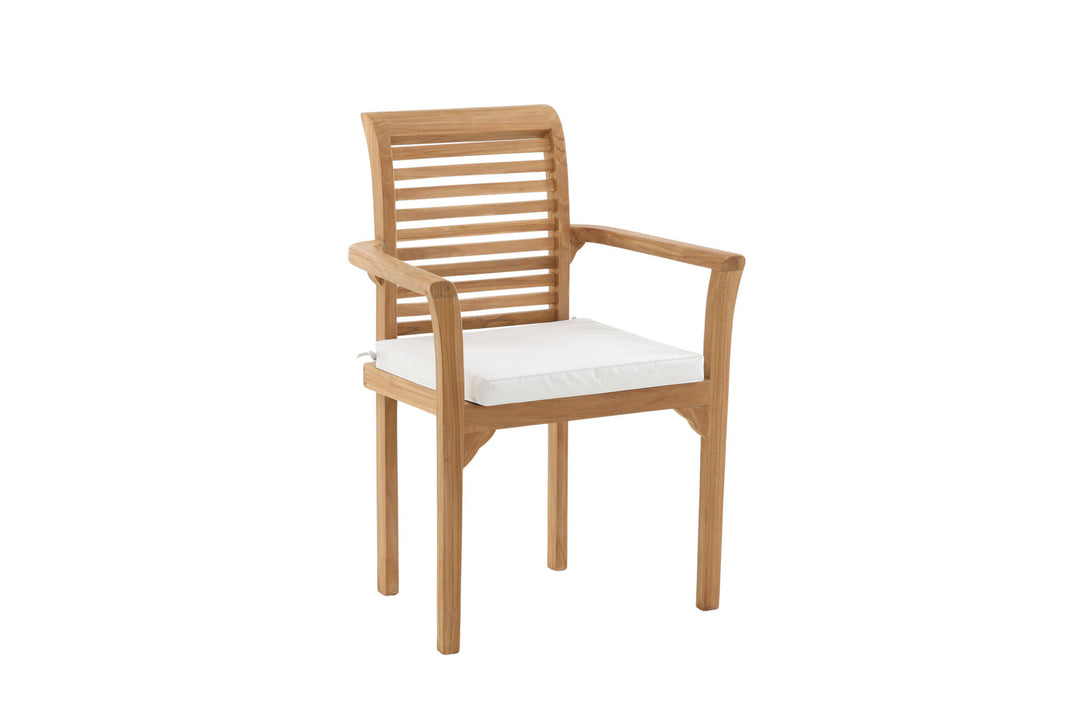 Venture Home Kenya - Spisebordsstole 2-pak - Naturlig - Teak - B: 58cm, H: 92cm