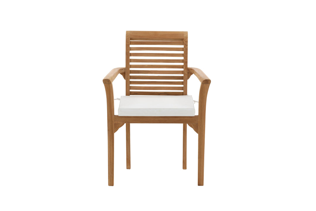Venture Home Kenya - Spisebordsstole 2-pak - Naturlig - Teak - B: 58cm, H: 92cm