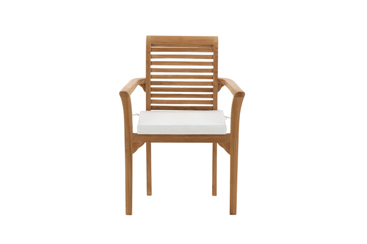 Venture Home Kenya - Spisebordsstole 2-pak - Naturlig - Teak - B: 58cm, H: 92cm