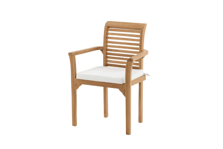 Venture Home Kenya - Spisebordsstole 2-pak - Naturlig - Teak - B: 58cm, H: 92cm