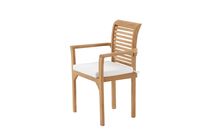 Venture Home Kenya - Spisebordsstole 2-pak - Naturlig - Teak - B: 58cm, H: 92cm