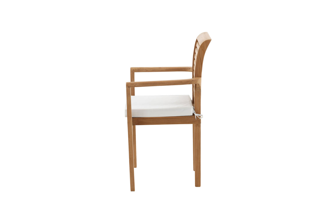Venture Home Kenya - Spisebordsstole 2-pak - Naturlig - Teak - B: 58cm, H: 92cm