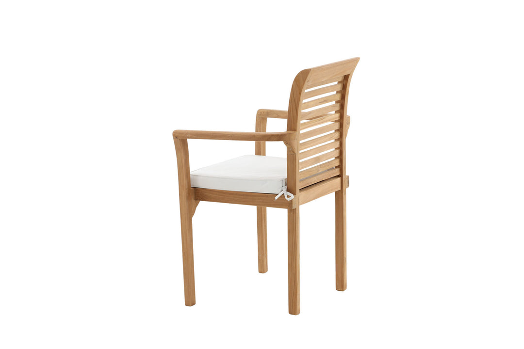 Venture Home Kenya - Spisebordsstole 2-pak - Naturlig - Teak - B: 58cm, H: 92cm
