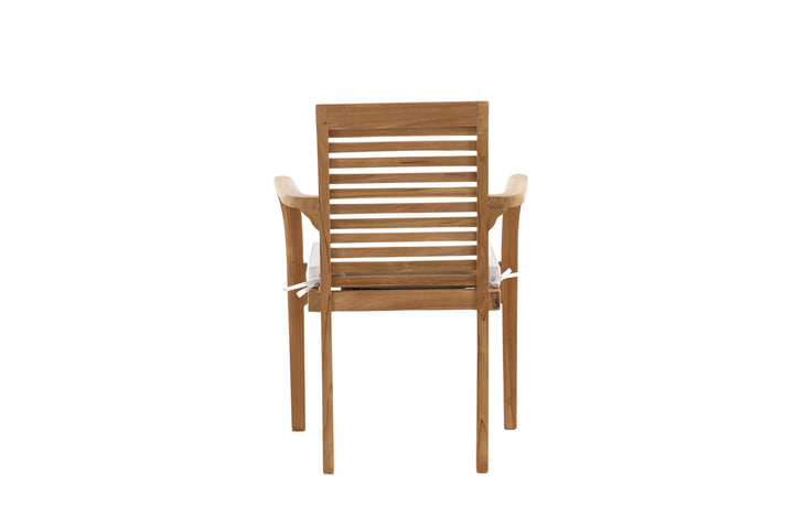 Venture Home Kenya - Spisebordsstole 2-pak - Naturlig - Teak - B: 58cm, H: 92cm