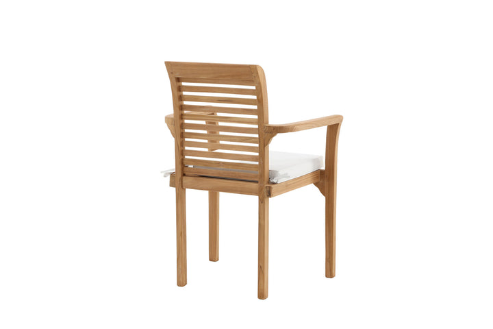 Venture Home Kenya - Spisebordsstole 2-pak - Naturlig - Teak - B: 58cm, H: 92cm