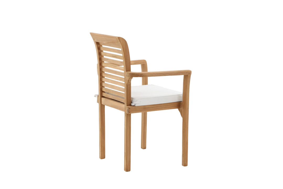 Venture Home Kenya - Spisebordsstole 2-pak - Naturlig - Teak - B: 58cm, H: 92cm