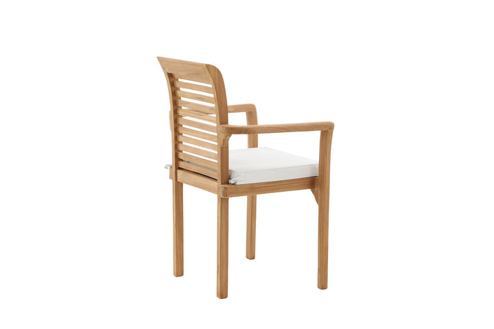 Venture Home Kenya - Spisebordsstole 2-pak - Naturlig - Teak - B: 58cm, H: 92cm