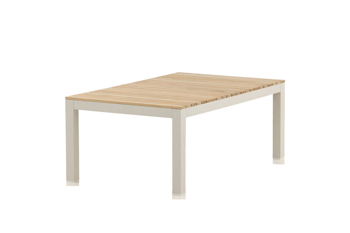 Venture Home Brasilia Sofa Table - Beige alu / teakslats