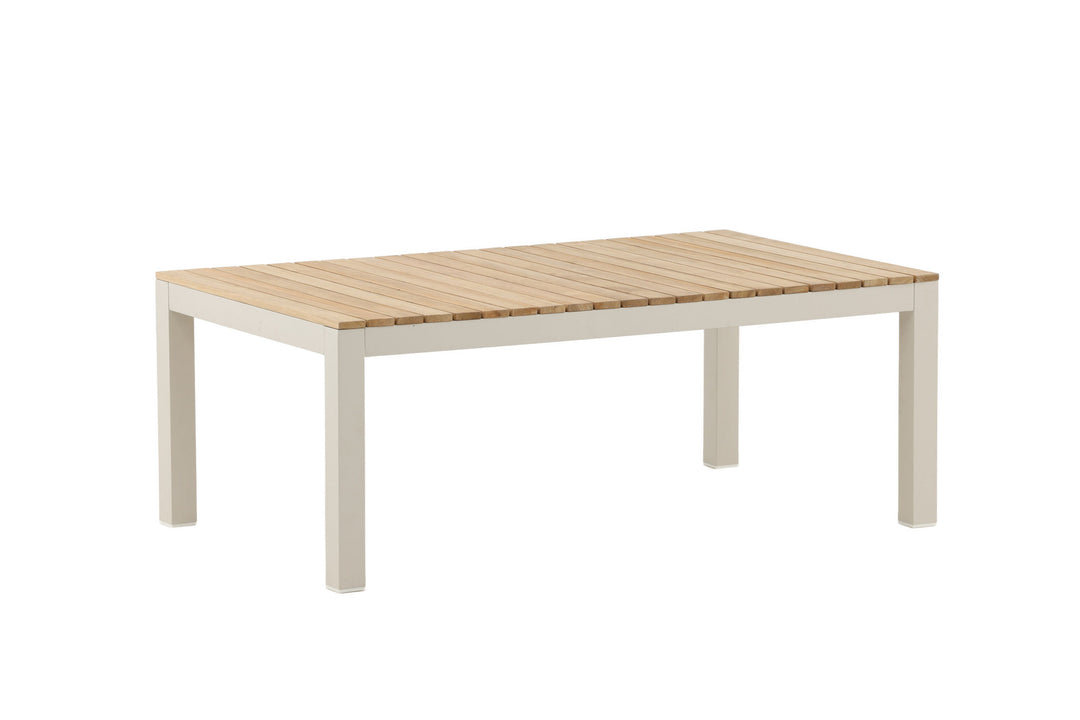 Venture Home Brasilia Sofa Table - Beige alu / teakslats