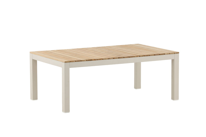 Venture Home Brasilia Sofa Table - Beige alu / teakslats