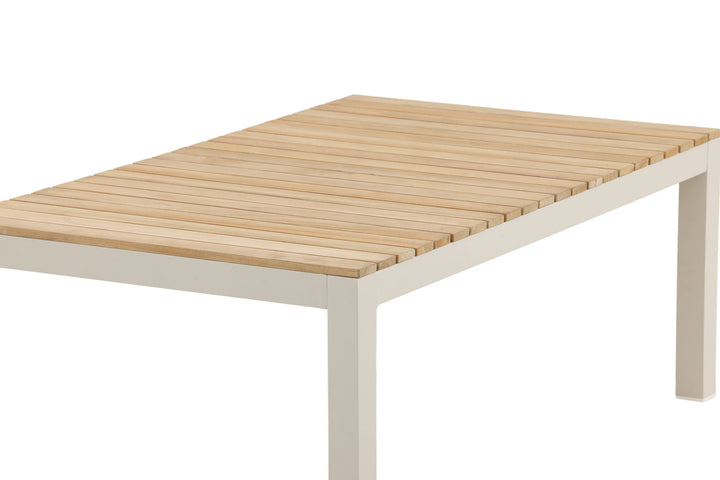 Venture Home Brasilia Sofa Table - Beige alu / teakslats
