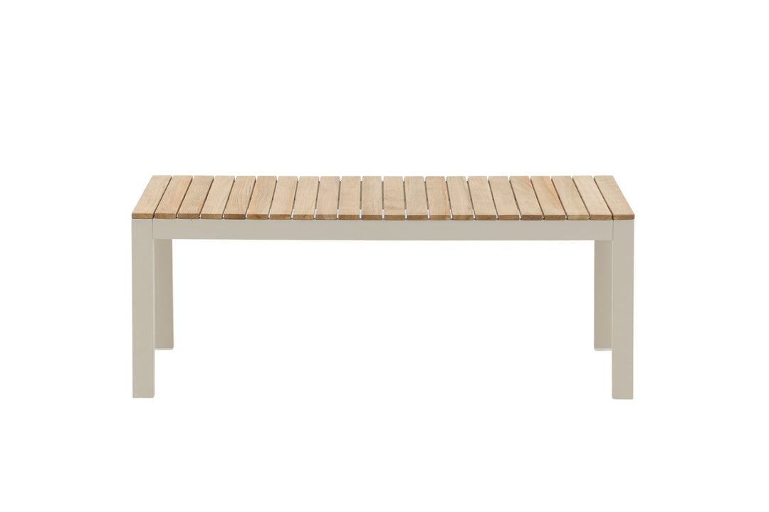 Venture Home Brasilia Sofa Table - Beige alu / teakslats