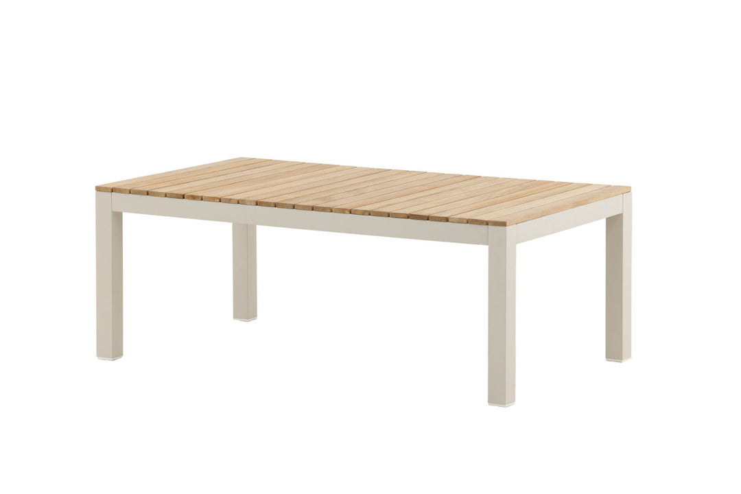 Venture Home Brasilia Sofa Table - Beige alu / teakslats