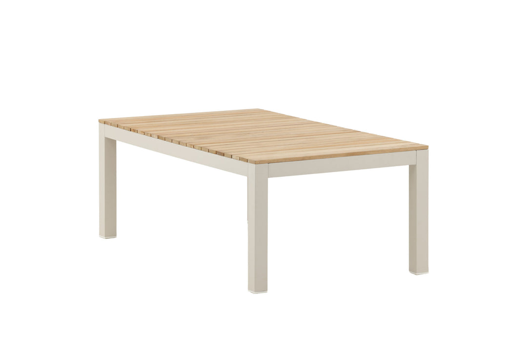 Venture Home Brasilia Sofa Table - Beige alu / teakslats