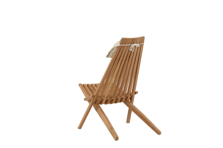 Venture Home Kenya Lounge Chair - Teak golden inc beige Cushion