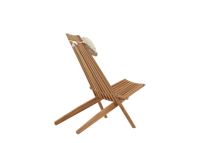 Venture Home Kenya Lounge Chair - Teak golden inc beige Cushion