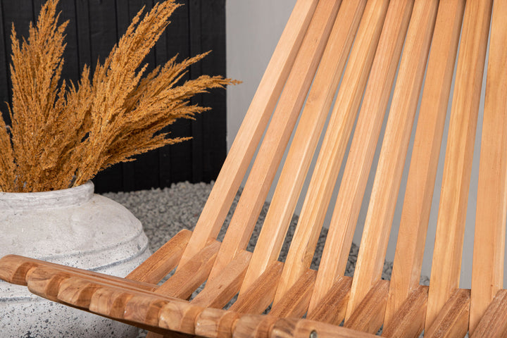 Venture Home Kenya Lounge Chair - Teak golden inc beige Cushion