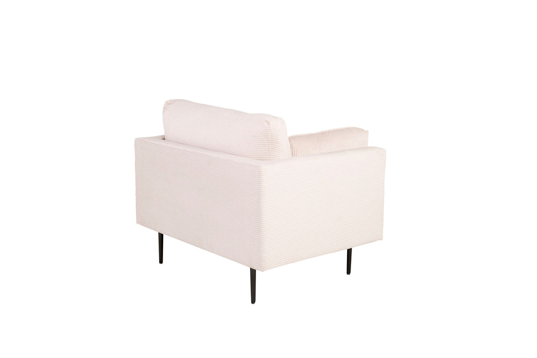 Venture Home Boom - Single Chair Corduroy - Beige +Black Legs for Boom Sofa - FULL SET_1