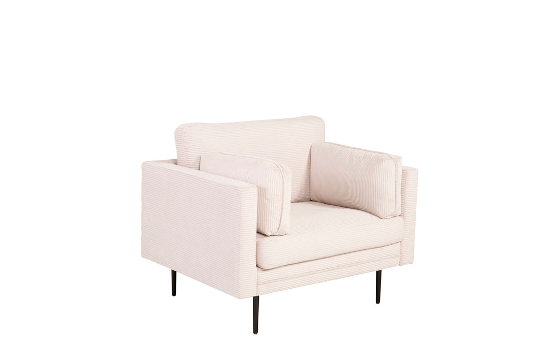 Venture Home Boom - Single Chair Corduroy - Beige +Black Legs for Boom Sofa - FULL SET_1