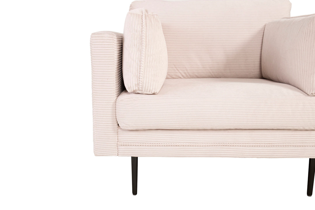 Venture Home Boom - Single Chair Corduroy - Beige +Black Legs for Boom Sofa - FULL SET_1