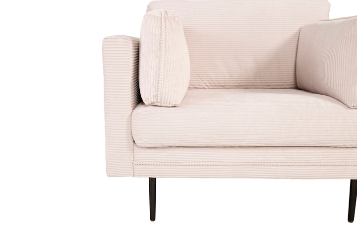 Venture Home Boom - Single Chair Corduroy - Beige +Black Legs for Boom Sofa - FULL SET_1